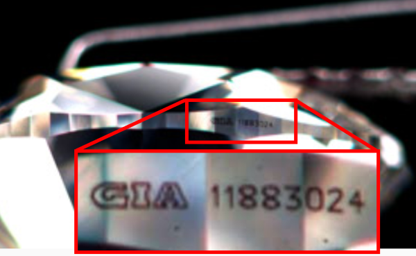 GIA laser inscription