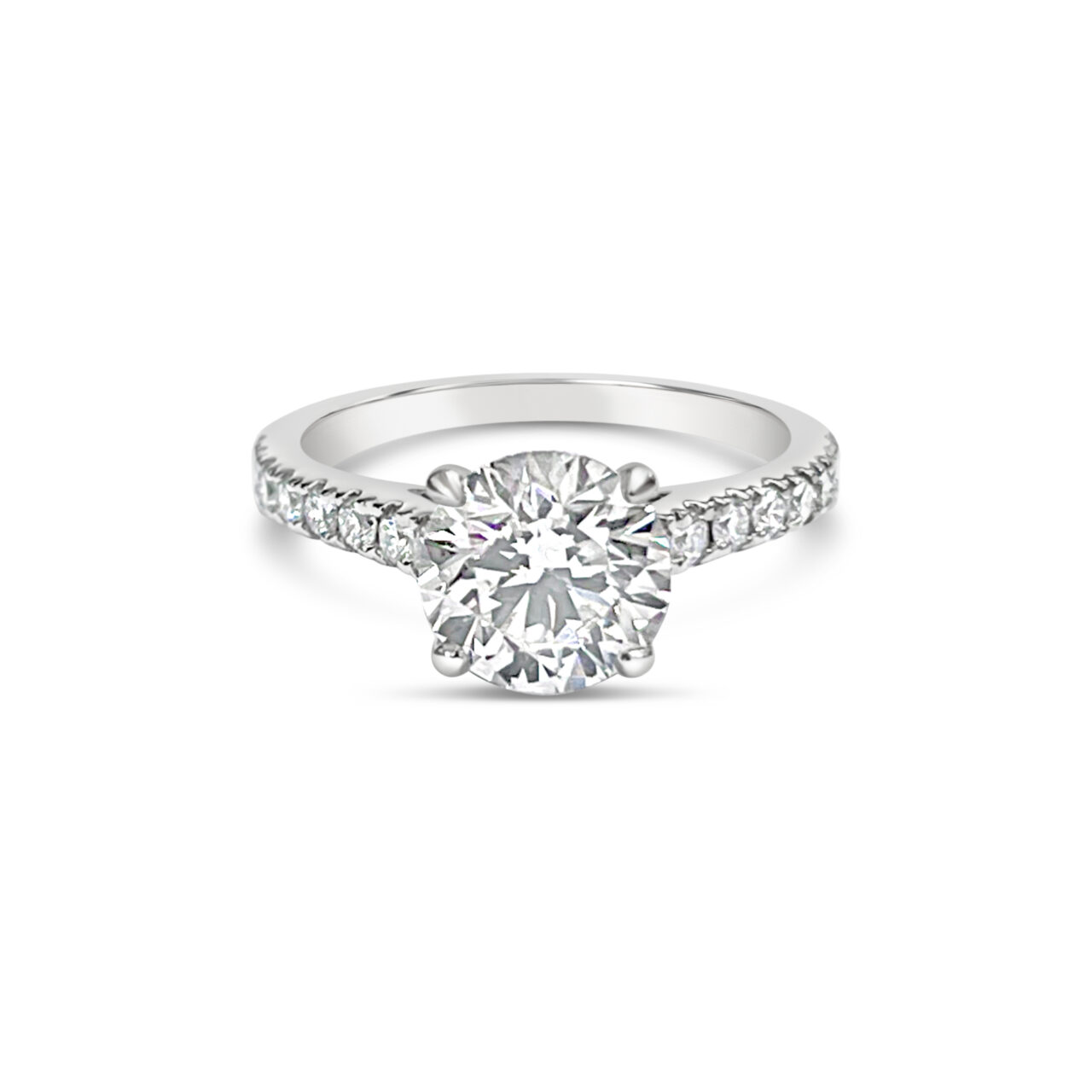 Classic Solitaire Diamond & Diamond Band Ring