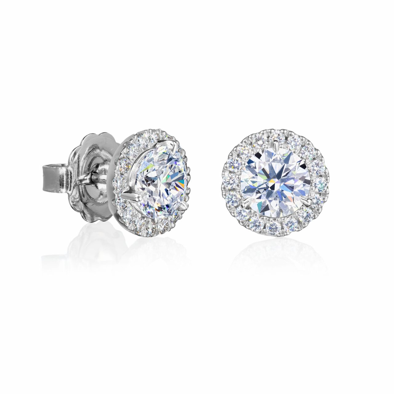 diamond studs with wheel enhancers