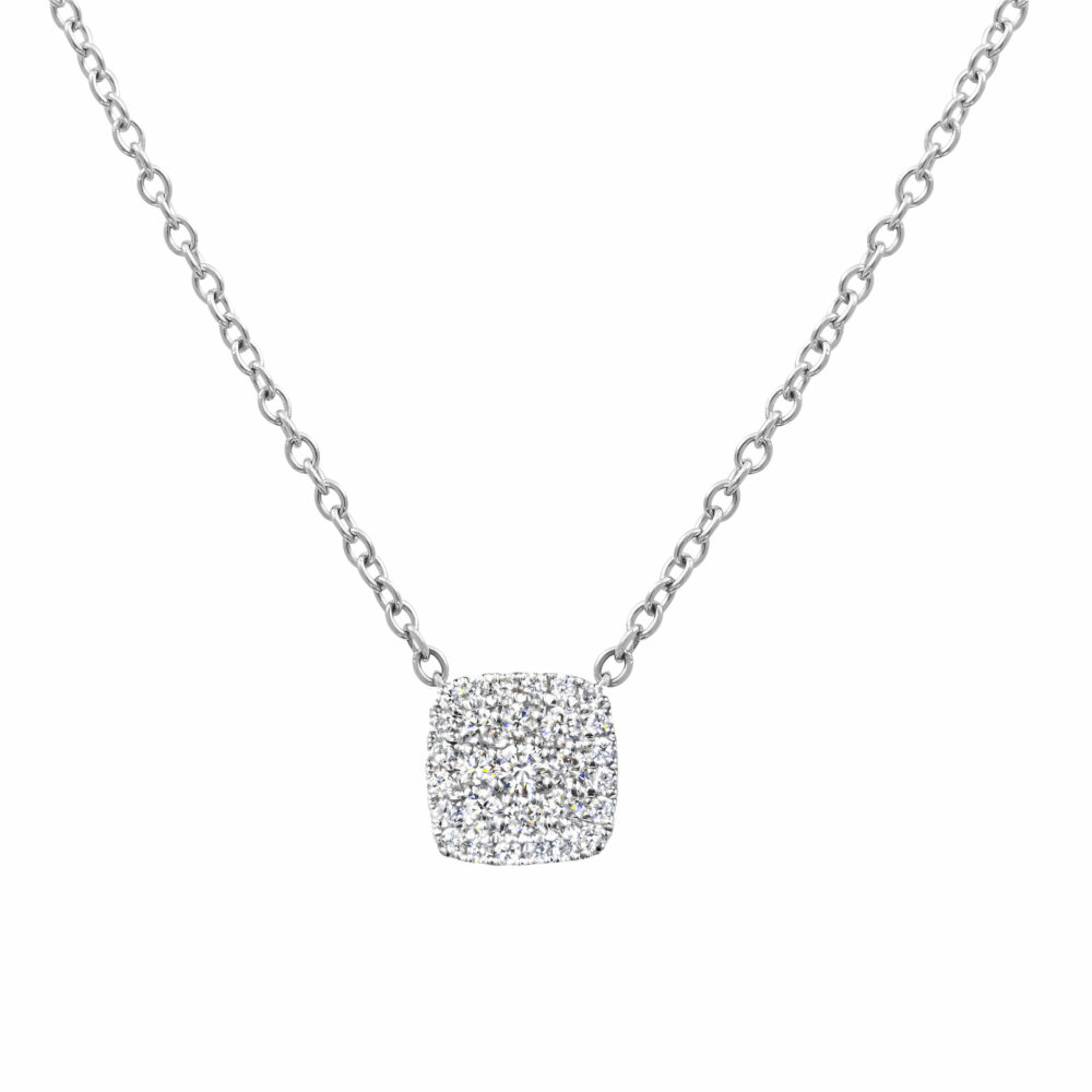 Modern diamond pendant deals necklace