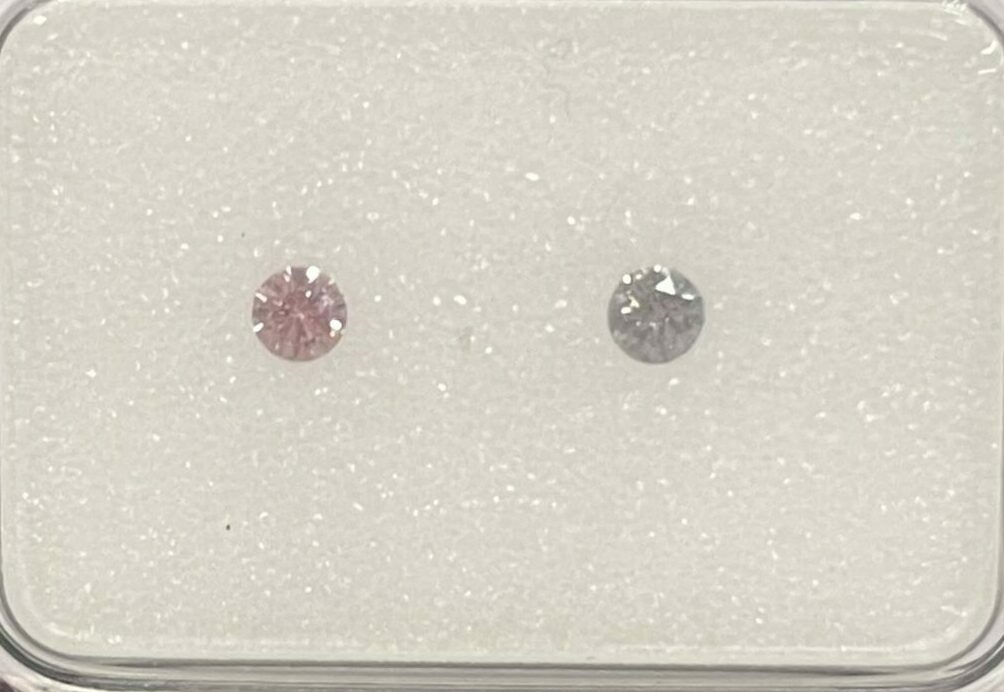 2 = 0.10ct Natural Fancy Pink Diamonds - Image 3