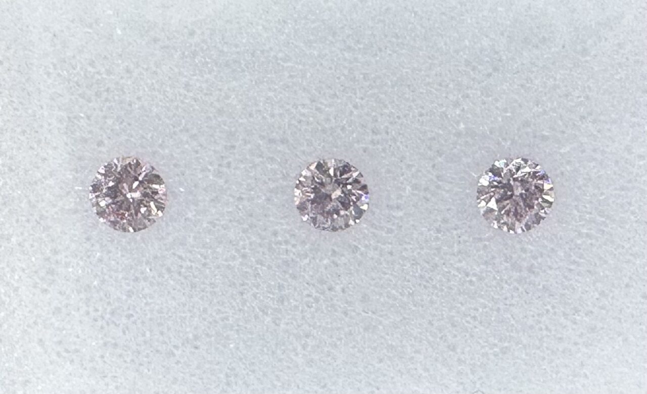 3 = 0.19ct Natural Fancy Pink Diamonds - Image 2