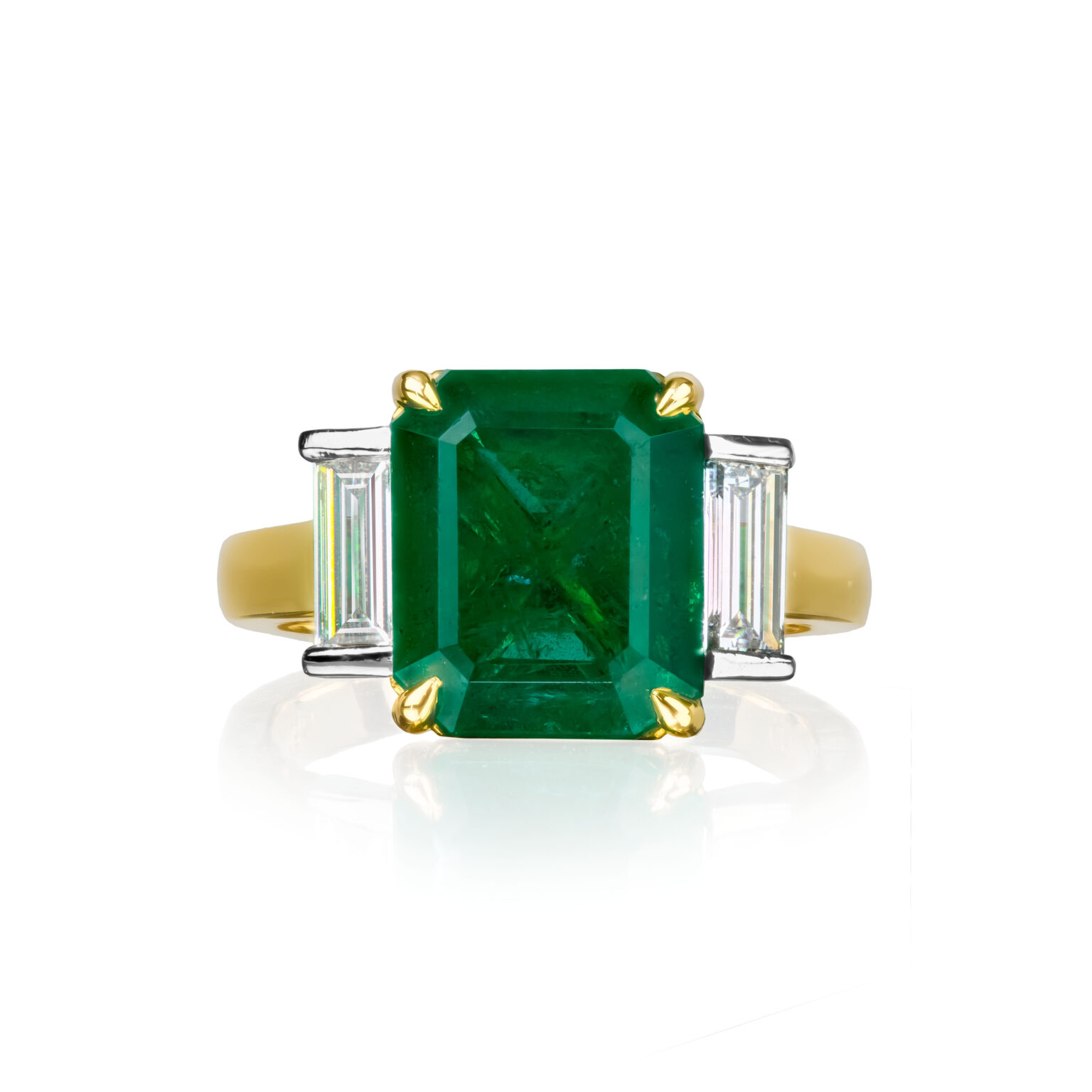 Emerald cut Emerald ring