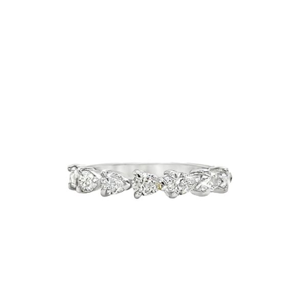 Pear Cut Diamond Eternity Band