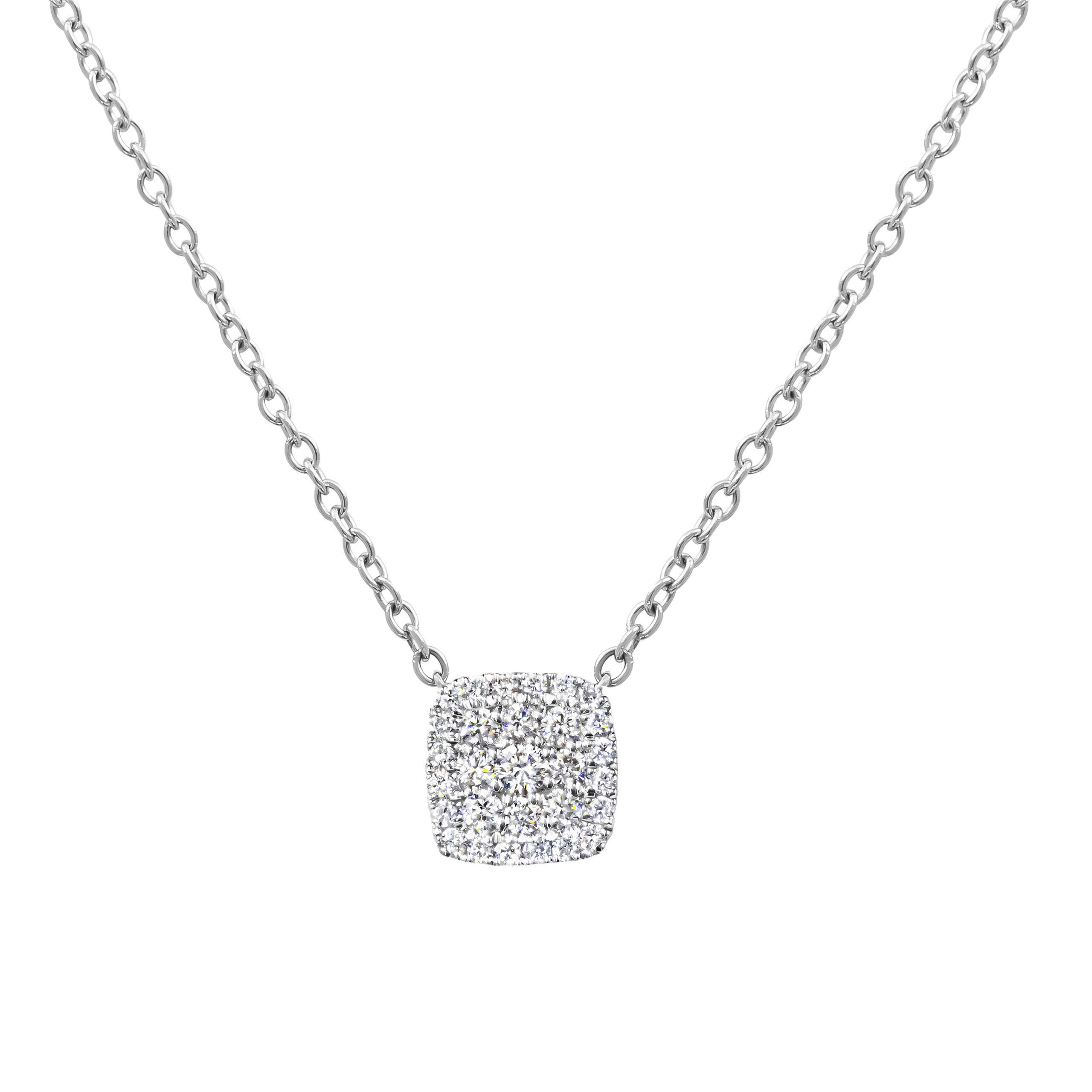 Diamond Pendant Square - Holloway Diamonds