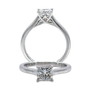 Princess Cut Diamond Solitaire Ring