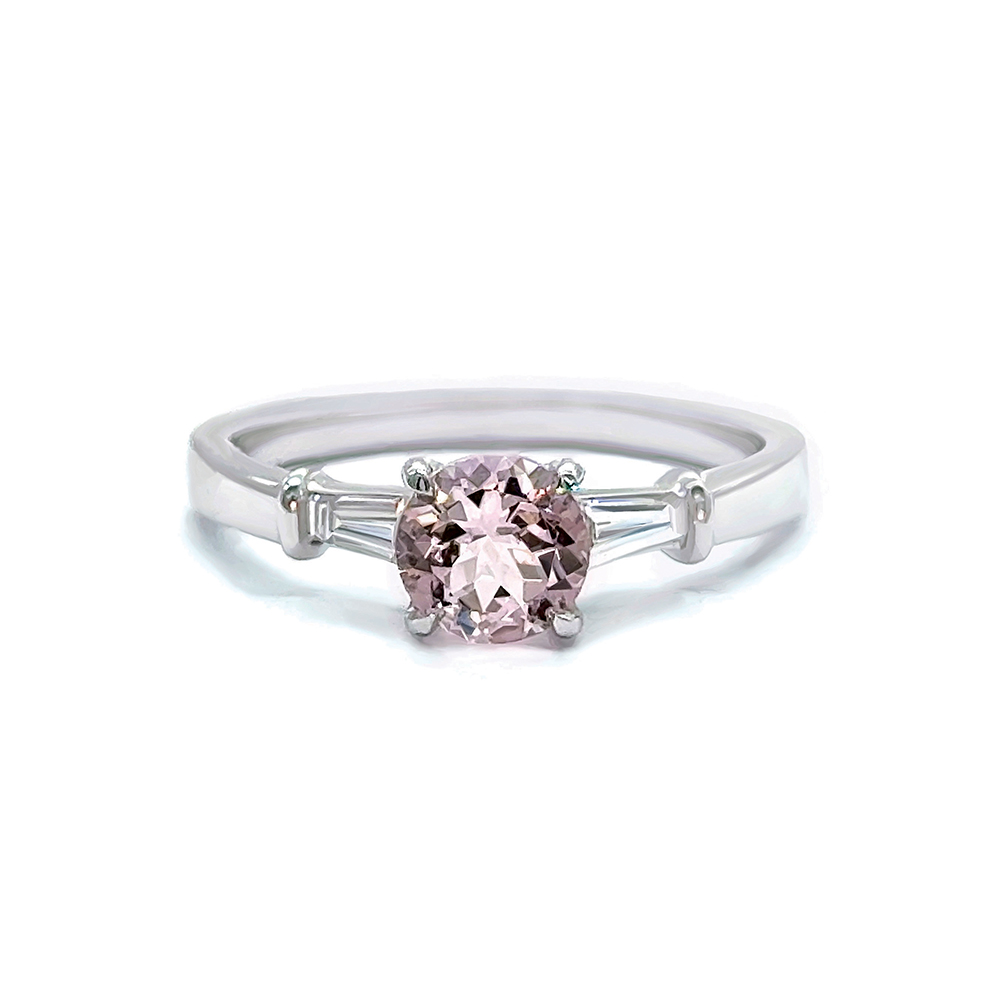 Morganite and Diamond Ring