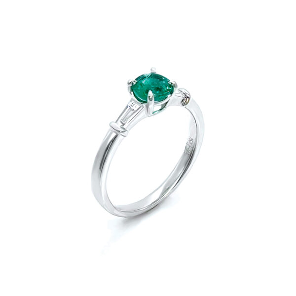 Emerald and Diamond Ring