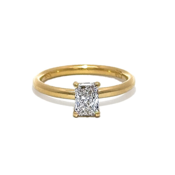 Radiant Cut Diamond Solitaire Ring