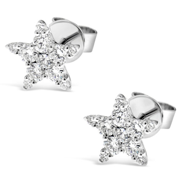 Diamond star studs