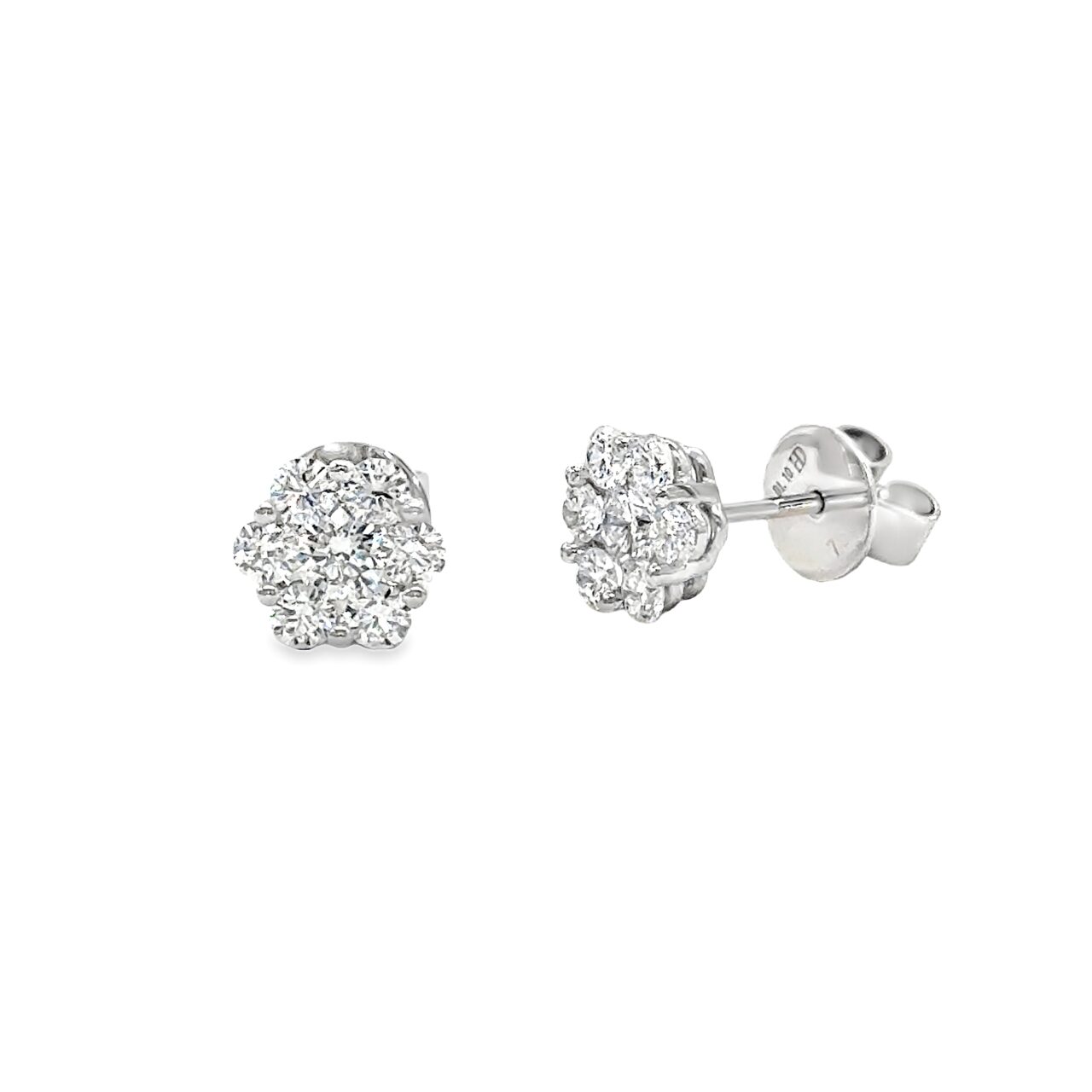 Cluster Diamond Earrings