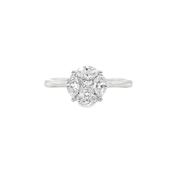 Fancy Cluster Diamond Ring