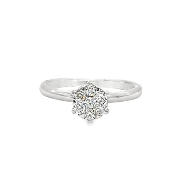 Diamond Cluster Ring