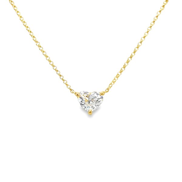 Heart Shaped Diamond Necklace