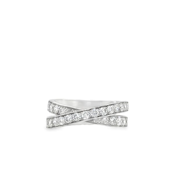 Crossover Diamond Ring