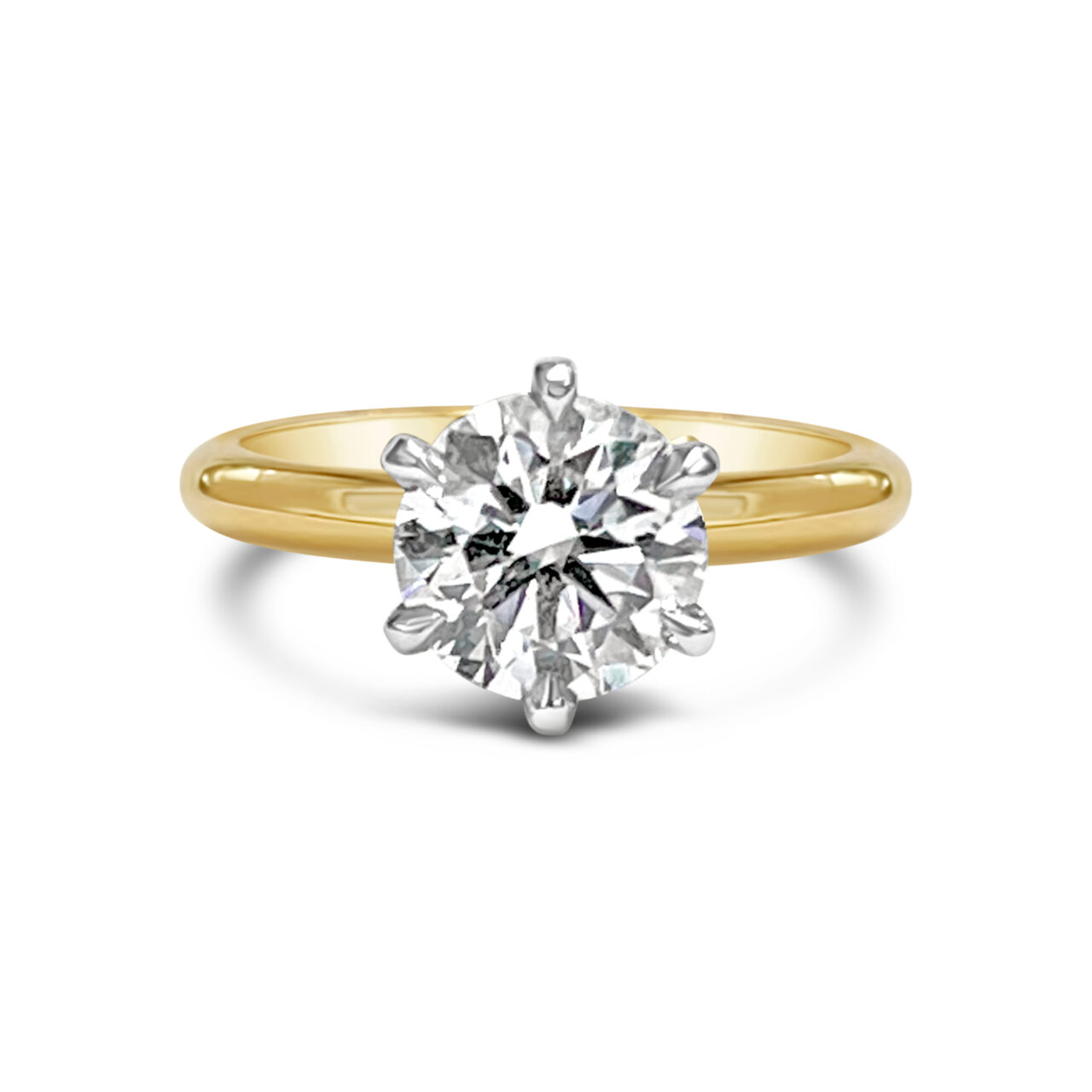 Round Solitaire Diamond Engagement Ring