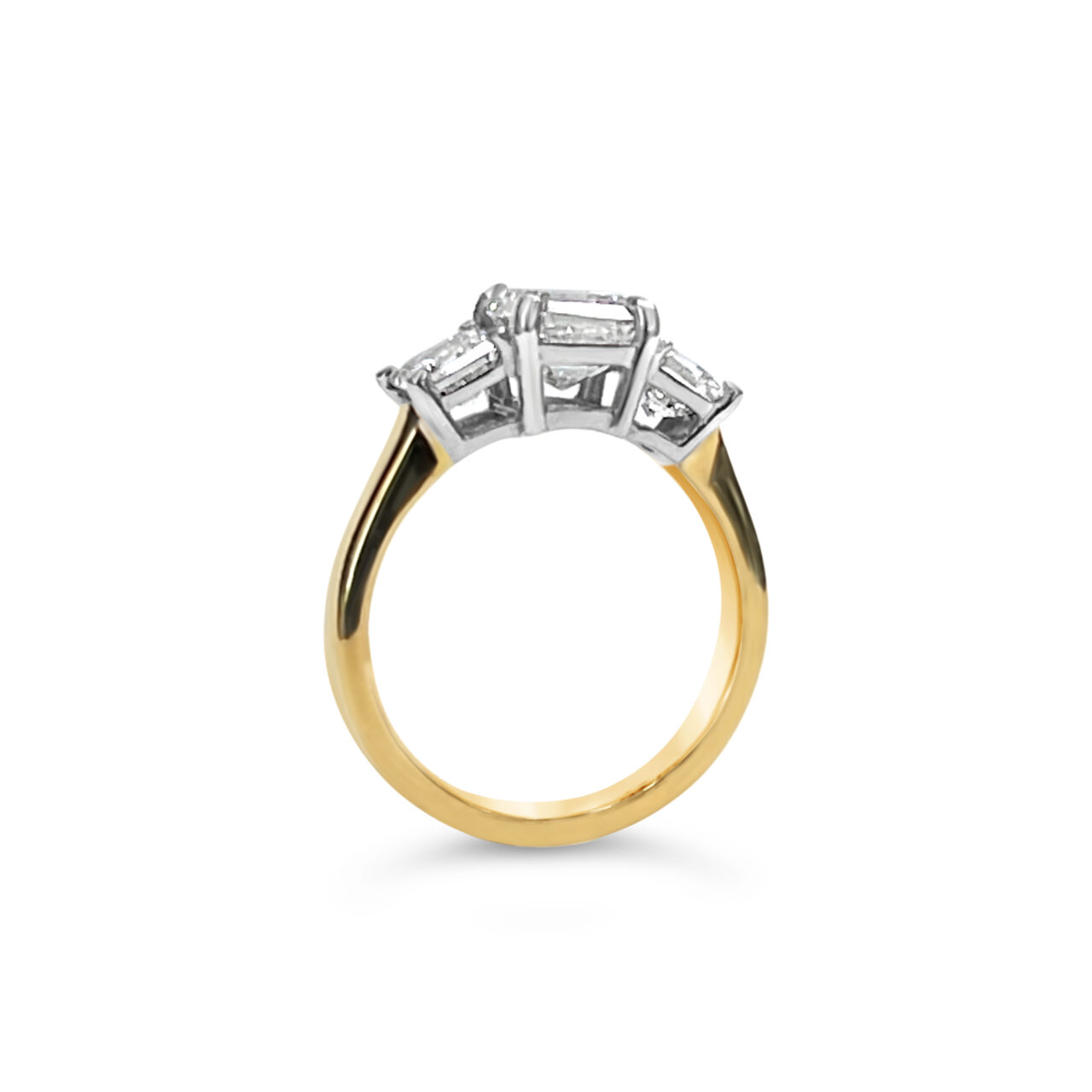 Asscher Cut Trilogy Ring - Image 2