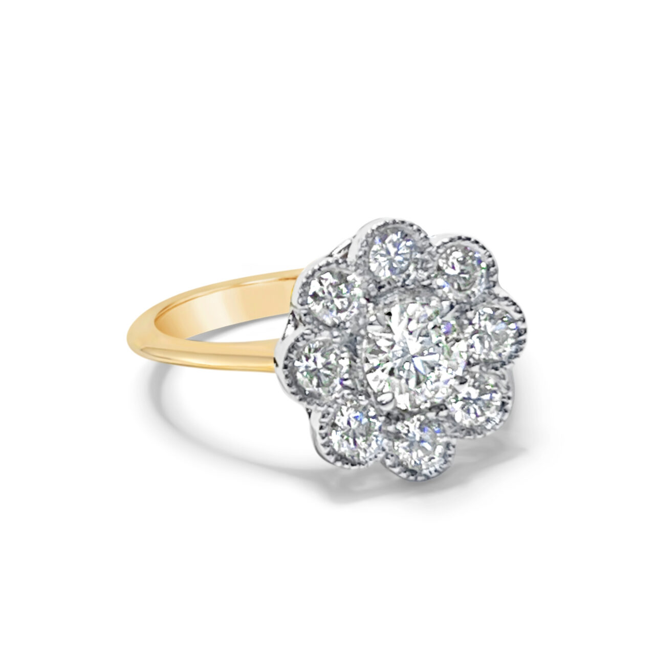 Diamond Flower Ring - Image 2