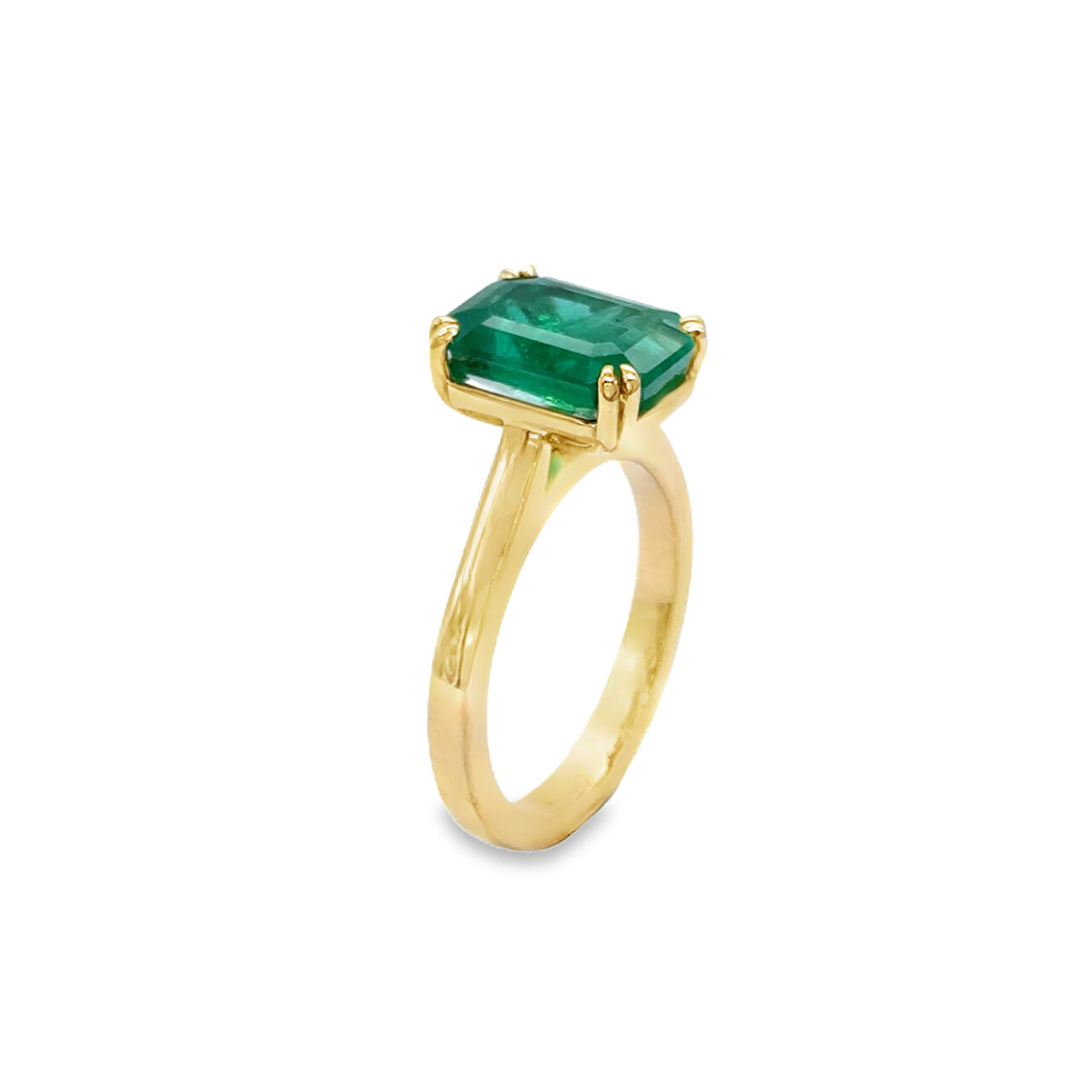 Emerald Solitaire Ring - Image 2